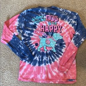 Simply Southern tie dyed long sleeve shirt